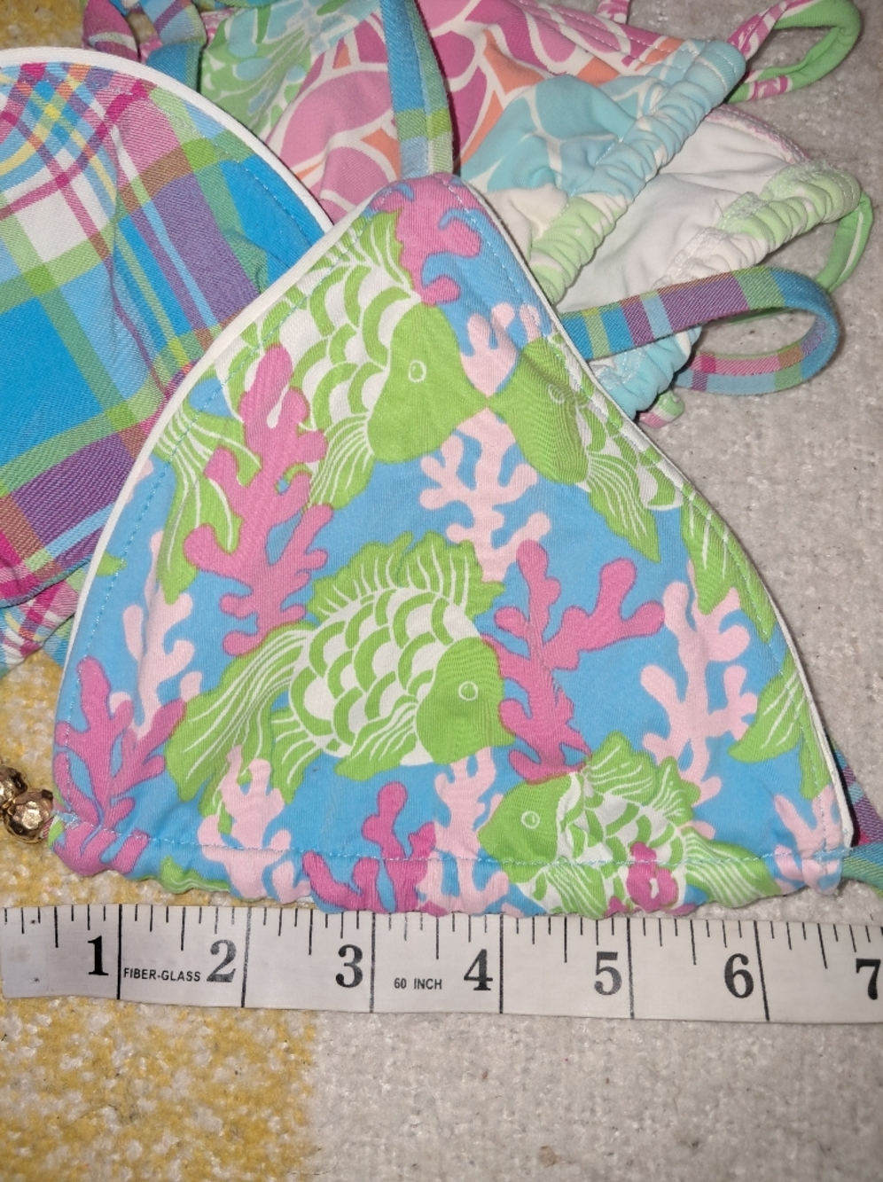 Lot of 2, Lilly Pulitzer brand Women's size 2 swim tops - Picture 4 of 6